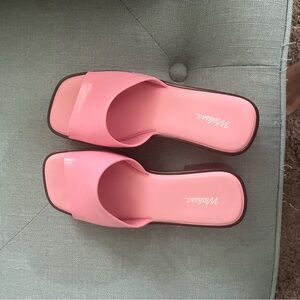 Melissa Pink Slide Sandals Minimalist Design